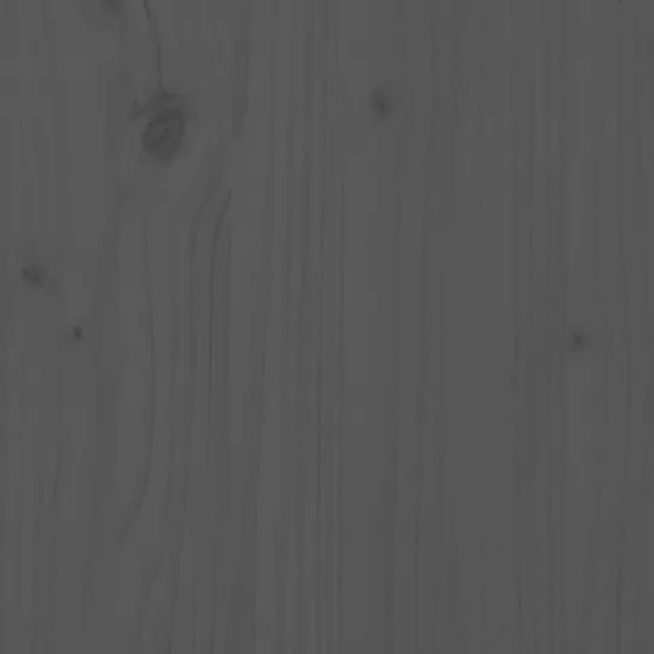 Estructura de cama madera maciza de pino gris 180x200