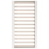 Estructura de cama individual madera maciza blanco 75x190