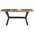Mesa de comedor de madera maciza reciclada 140x70x75