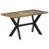 Mesa de comedor de madera maciza reciclada 140x70x75