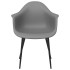 Sillas de comedor 4 unidades gris