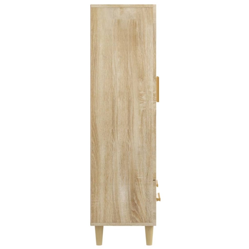 Aparador madera contrachapada color roble Sonoma 70x31x115