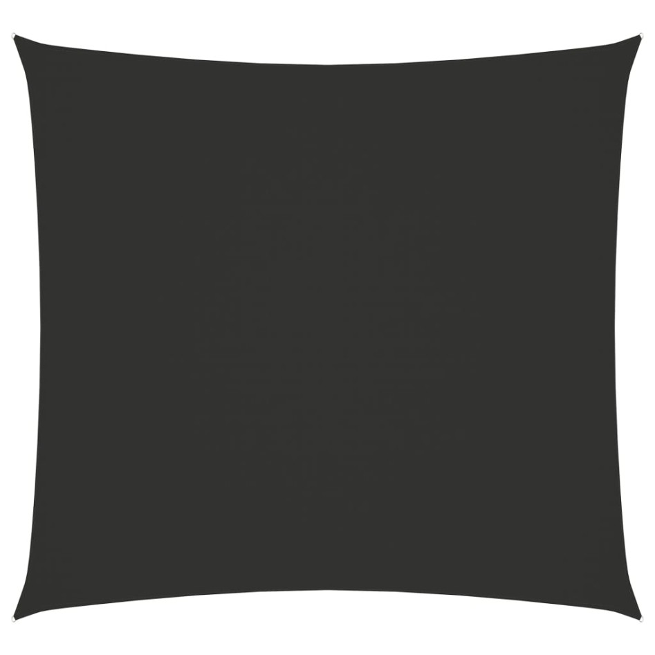 Toldo de vela cuadrado tela Oxford gris antracita 7x7