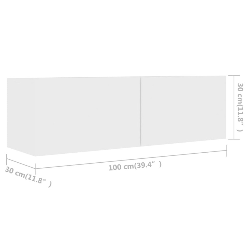 Set de muebles de salón TV 4 piezas madera de ingeniería