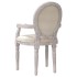 Silla de comedor de lino beige 54x56x96,5