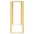 Mesa consola acero inoxidable y vidrio 110x30x70
