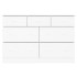 Cómoda cajonera ALTA madera maciza pino blanco 112x35x73