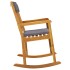 Silla mecedora con cojines madera maciza