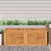 Caja de almacenaje de jardín con bolsa teca maciza 150x50x53 cm
