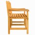 Banco de jardín madera maciza de teca 149,5x60x90