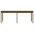 Mesa de jardín madera maciza pino marrón miel 203,5x100x76
