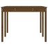 Mesa de jardín madera maciza pino marrón miel 203,5x100x76