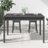 Mesa de jardín madera maciza pino gris 121x82,5x76