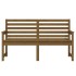 Banco de jardín madera maciza pino marrón miel 159,5x48x91,5