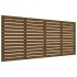 Cabecero cama pared madera maciza pino marrón miel