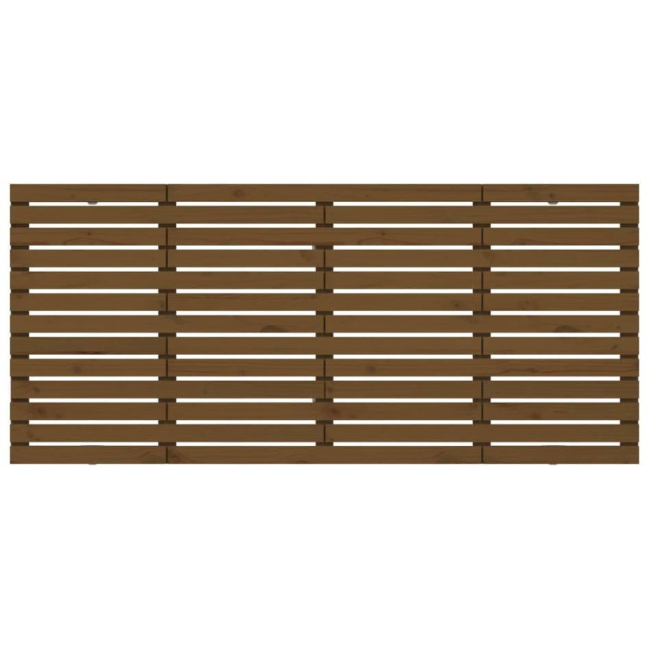 Cabecero cama pared madera maciza pino marrón miel