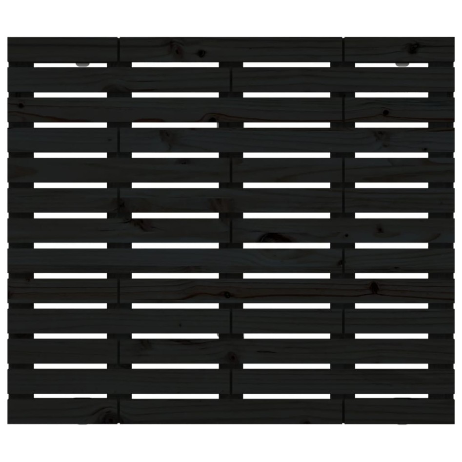 Cabecero de cama de pared madera maciza pino negro