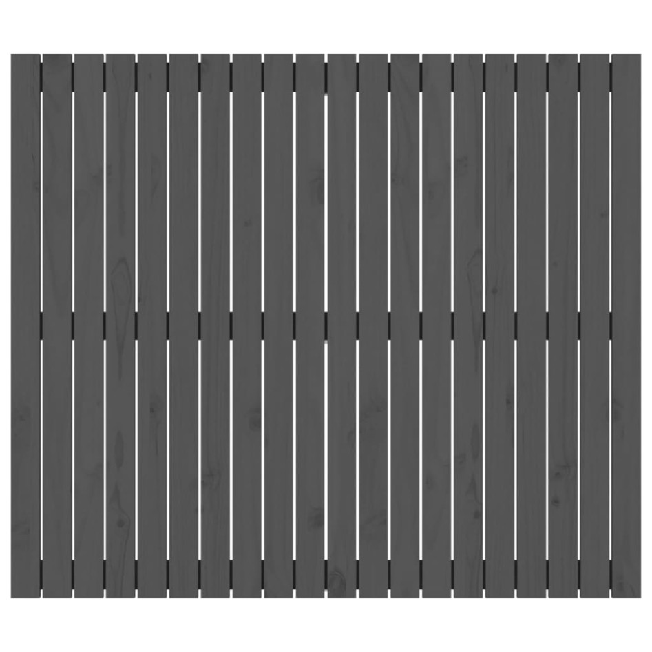 Cabecero de cama de pared madera maciza pino gris