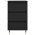 Mesitas de noche 2 uds madera de ingeniería negro 40x35x69