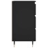 Mesitas de noche 2 uds madera de ingeniería negro 40x35x69
