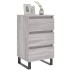 Mesita de noche 2 uds madera ingeniería gris Sonoma 40x35x69