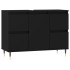 Mueble de baño madera de ingeniería negro 80x33x60