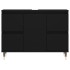 Mueble de baño madera de ingeniería negro 80x33x60