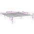 Estructura de cama madera contrachapada gris Sonoma 120x200