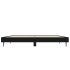 Estructura de cama madera de ingeniería negra 140x190
