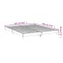 Estructura de cama madera de ingeniería gris hormigón