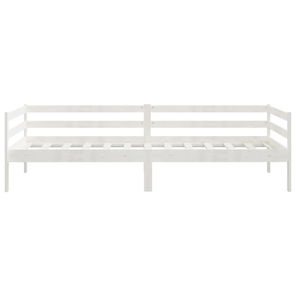 Sofá cama madera maciza de pino blanco 90x200