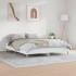 Estructura de cama madera de ingeniería blanca 120x200