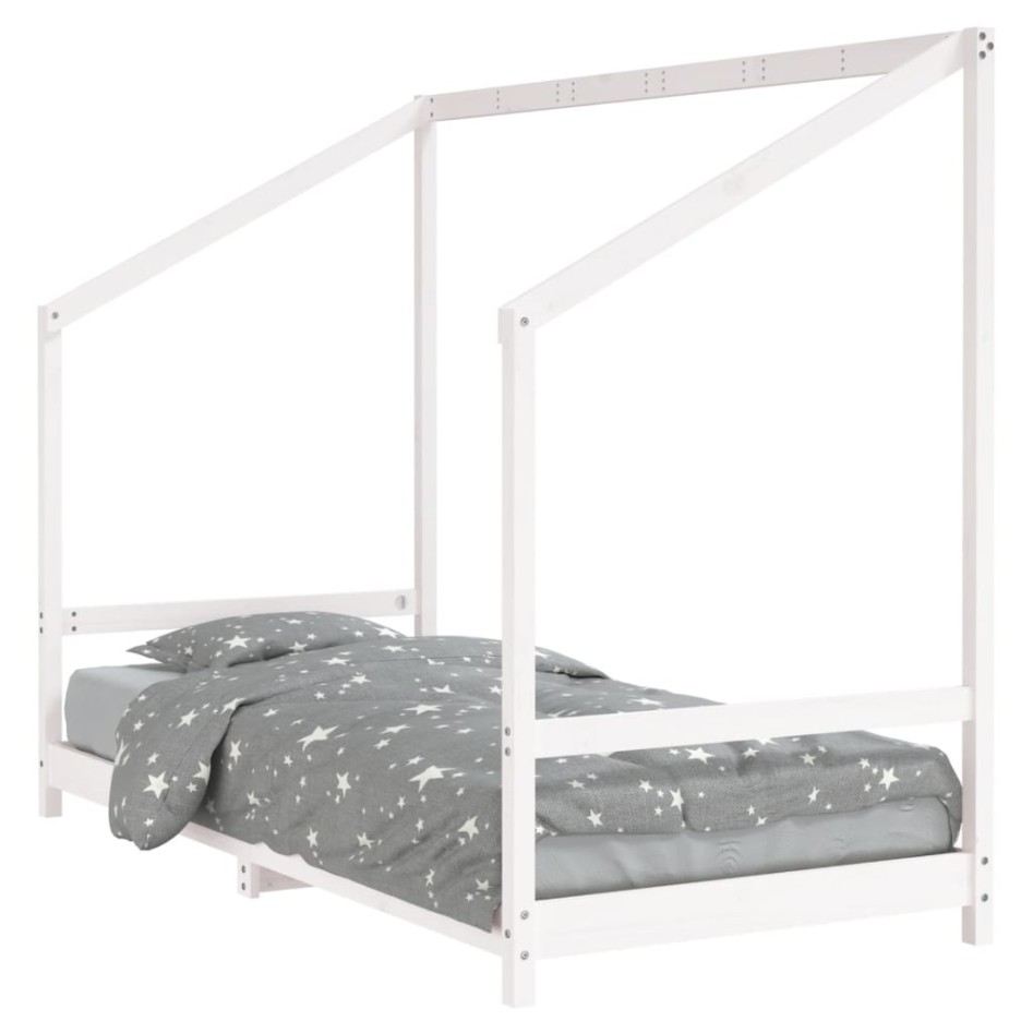 Estructura de cama para niños madera de pino blanco 90x190
