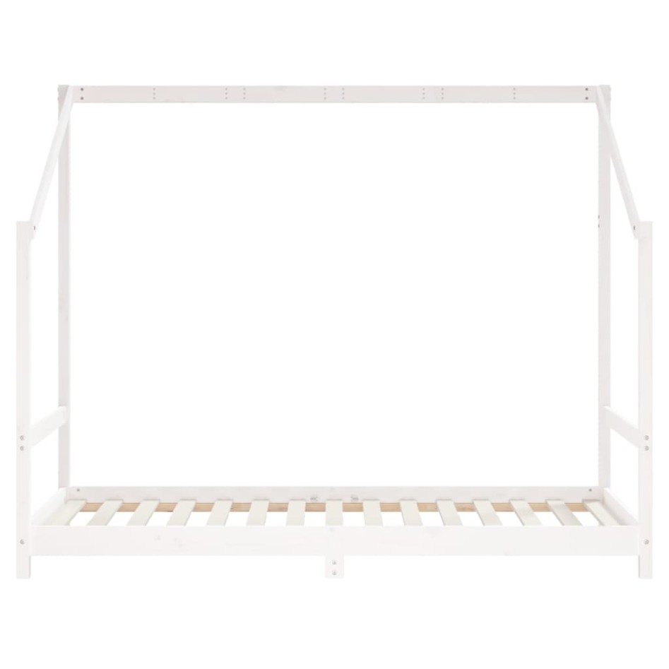 Estructura de cama para niños madera de pino blanco 90x190