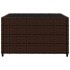 Set muebles de jardín 3 piezas y cojines ratán sintético