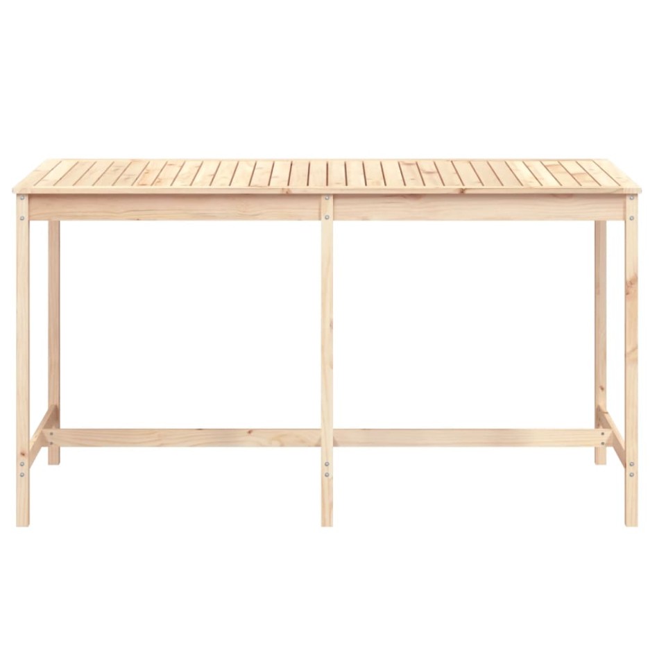 Mesa de jardín madera maciza de pino 203,5x90x110