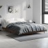 Estructura de cama madera de ingeniería marrón roble 135x190