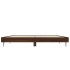 Estructura de cama madera de ingeniería marrón roble 135x190