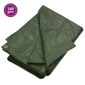 Lona HDPE verde 180 g/m² 6x12