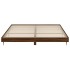 Estructura de cama madera de ingeniería marrón roble 150x200