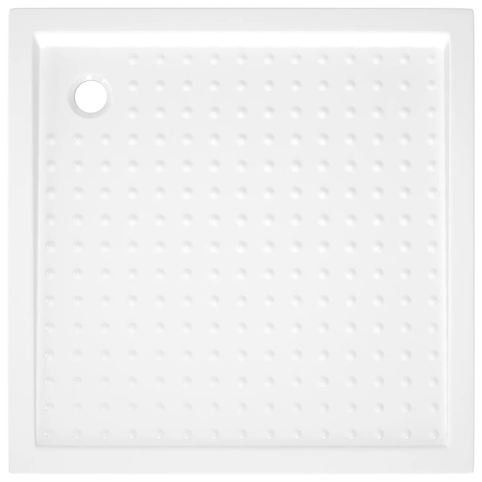 Plato de ducha con puntos ABS blanco 90x90x4