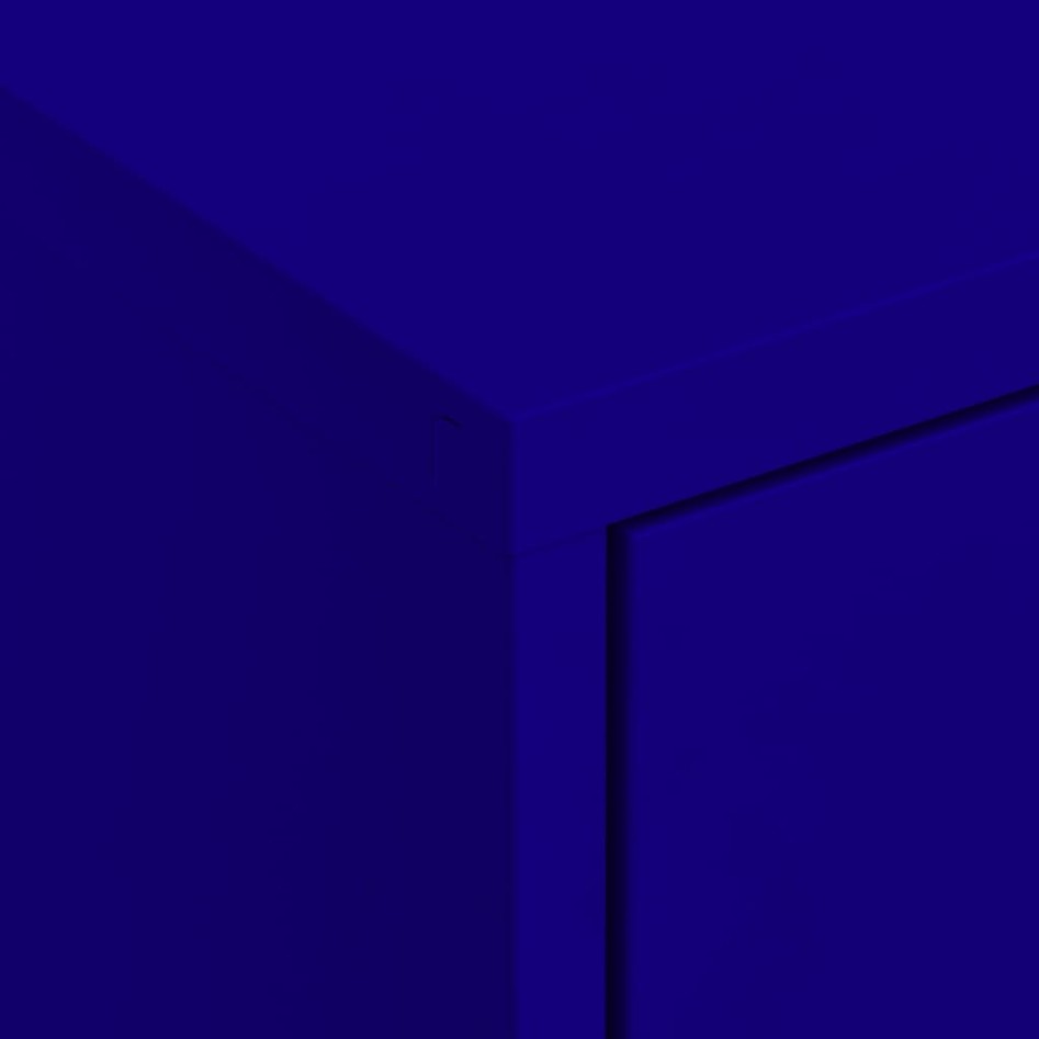 Armario de almacenamiento acero azul marino 80x35x101,5