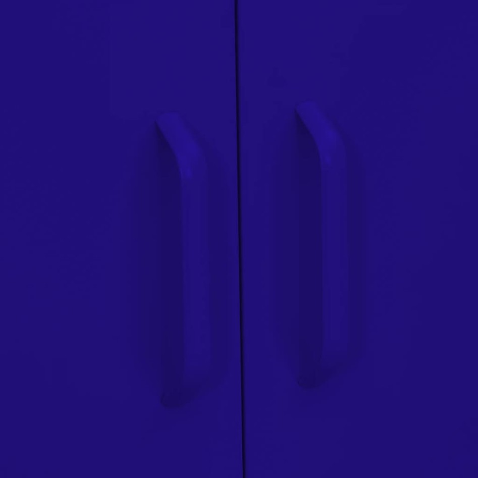 Armario de almacenamiento acero azul marino 80x35x101,5