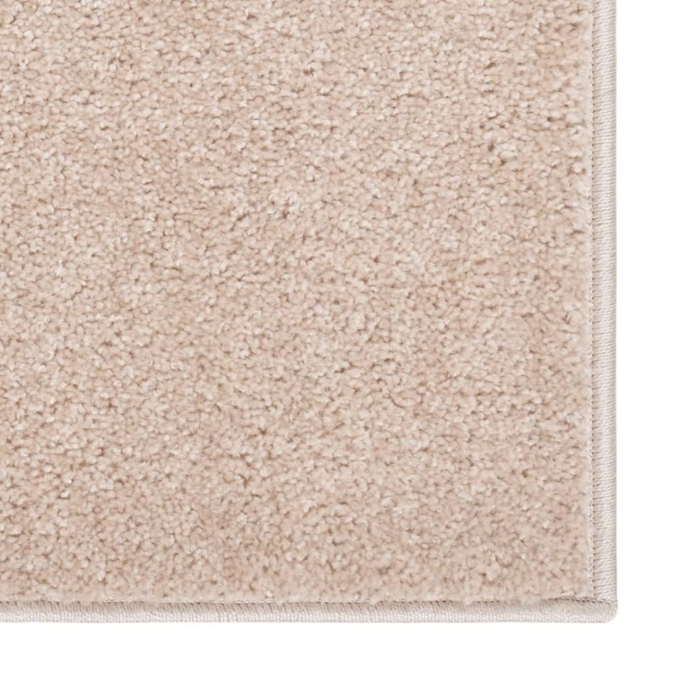 Alfombra de pelo corto beige oscuro 240x340