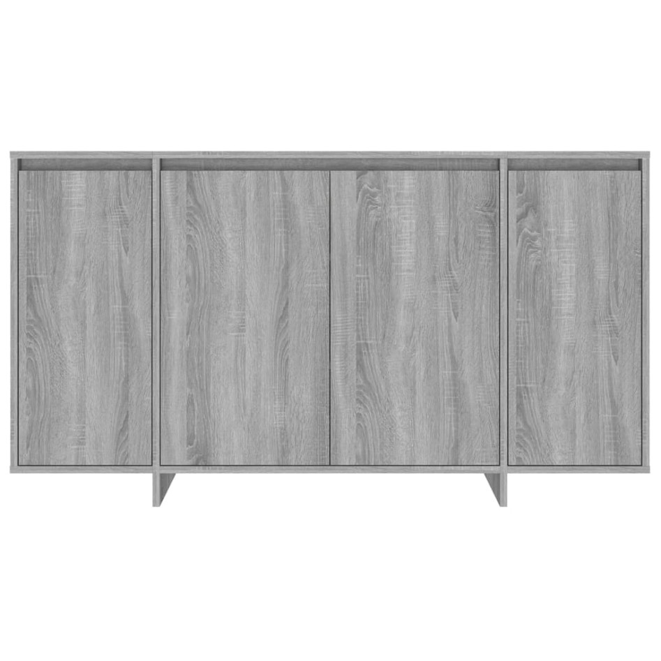 Aparador de madera de ingeniería gris Sonoma 135x41x75