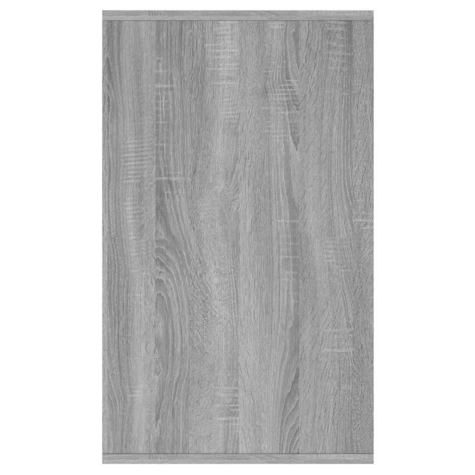 Aparador de madera de ingeniería gris Sonoma 135x41x75