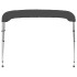 Toldo Bimini de 3 arcos gris antracita 183x196x137