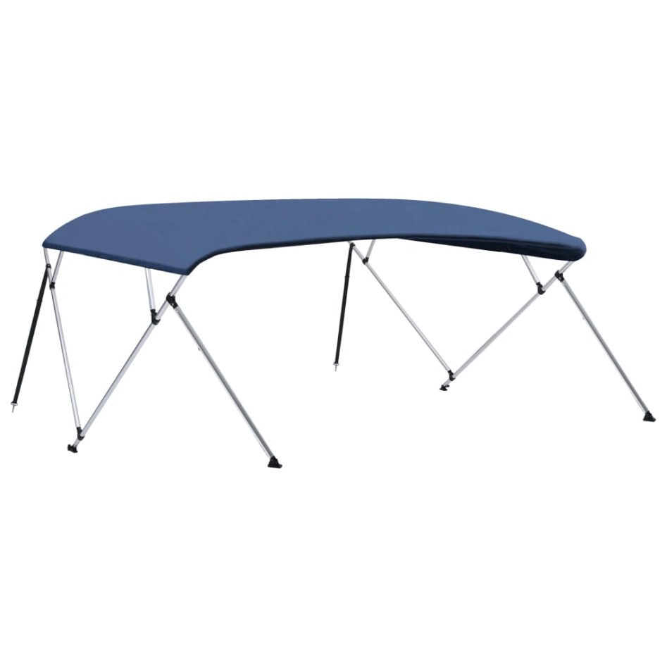 Toldo Bimini de 4 arcos azul marino 243x(230-244)x137