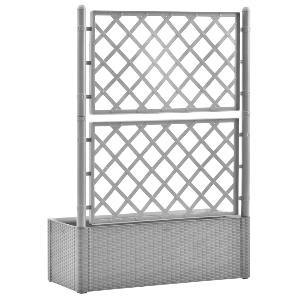 Arriate con enrejado y sistema de riego automático