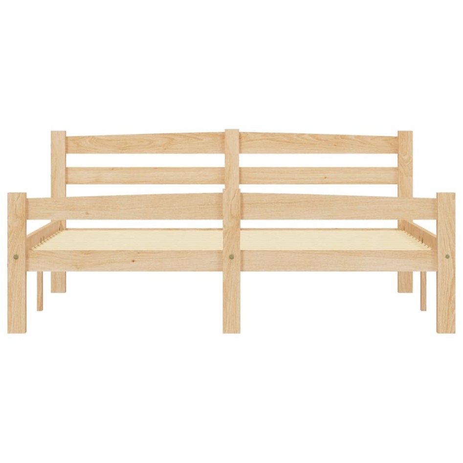Estructura de cama de madera maciza de pino 120x200